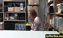 Skylar Snow overwhelmed by intense backroom fucking after shoplifting catch