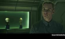 charlize theron bares her big milf tits topless in prometheus scenes