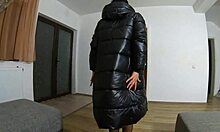 omg cum play on my new black puffy jacket 😍... hubby licks it off preview