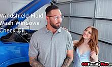 wanna see stepdad's big dick make myra moan in taboo stepdaughter fuck?