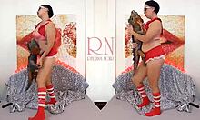 sexy schoolgirl regina dances striptease peeling panties for huge iguana toy double fun