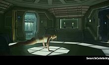 charlize theron bares her big milf tits topless in prometheus scenes