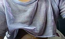 Peeking at ebony teen's wet pussy fingering gets so tempting