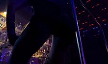 Wife dances at Enigma Club then shares pussy at gloryhole