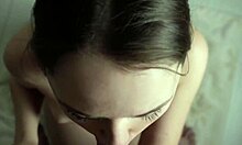 quick blowjob for stepbro while girlfriend showers - so naughty!