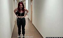 French goth wife cheats hard, bends over in corridor and toilet for big black cock and concert tickets!