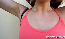 czech babe aubrey rose gets pounded hard outdoors!!