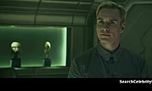 charlize theron bares her big milf tits topless in prometheus scenes