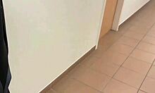 French goth wife cheats hard, bends over in corridor and toilet for big black cock and concert tickets!