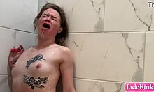 does submissive blonde jade kink beg for piss humiliation and rough face fuck?