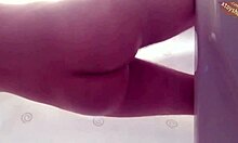 Hot young beauty rams bottle deep in her tight asshole furiously!