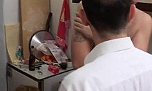 Milf unzips fly for steamy kitchen blowjob 😘🍆