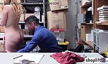 Busted sexy small tits blonde corrupt cop tells teen