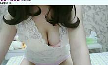 asian amateur teases big tits solo