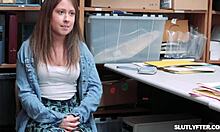 Officer Danny rams Violet Myers pussy hard after shoplift bust!