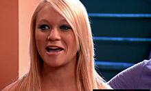 Lana's Petite Blonde Pussy Bent Over Poolside for Outdoor Doggystyle Pounding