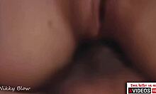 hubby films as lover double penetrates my holes deep