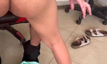 Alone with friend, pussy flooded by hot semen load