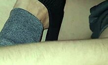 guy strokes massive cock while brazilian cutie watches intently