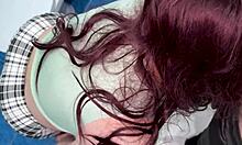 stepmom felt bad teaching stepson sex in bathroom 😩 so we moved to couch for anal doggystyle 🍑💦