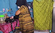 housewife's big pussy lips drip from solo masturbation bliss in kitchen