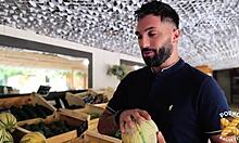 I begged for it and Pam blonde with huge tits gets her chest smeared thick just like I wanted