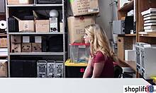 Busted sexy small tits blonde corrupt cop tells teen