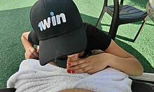 stepsister spreads panties bent over hotel bed for brothers missionary pounding