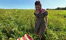 amateur couple's first outdoor kiss mission doggy blowjob creampie pov 😘🌳