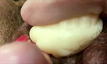 her clitoris pulses wildly in extreme orgasm closeup view