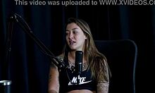 swingers interview turns into public lingerie group toy fuck with tattooed milf