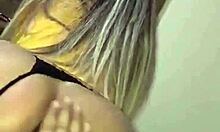 Thong shoved aside for secret rough wife pounding