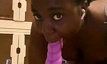 Connecticut Ebony Rapper Flaunts Pretty Pussy In Bedroom Solo Dance!