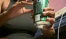 Stoned 420 girl dives into horny solo dildo pussy play while smoking hot