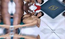 sexy adali wood takes intense interracial anal from big black cock