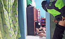 prank on masturbating ojol caught red-handed now bent over for doggystyle pounding 😈🍑💦