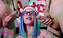 brazilian blogger humiliates cuckold with endowed cousins public christmas fuck