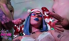 brazilian blogger humiliates cuckold with endowed cousins public christmas fuck