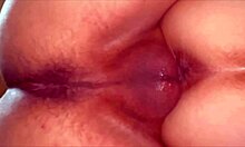 Watch my shaved milf wife's pink pussy 297 days post virginity loss up close