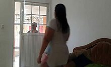 mi cuñado llego y me sedujo tanto que terminamos follando, me dejo la vagina llena de semen bbw chubby