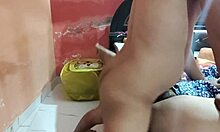 Desi girlfriend rides cock hard in cowgirl pounding