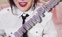 lammy pixel in sexy outfit heads to school fantasizing slutty office sex