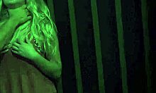 bound teen left alone teases desperately on webcam