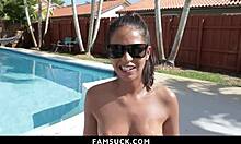 Stepdaughter teases stripping before intimate hammock ride - famsuck