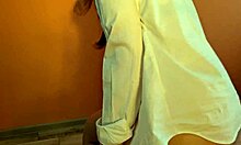 Young stepsister rides brother's BIG COCK doggystyle bent over then missionary cums on her ass skinny milf style