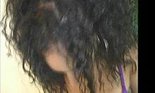 island hottie foxy roxy showers her ebony curves before sucking cock hard! what a trinidad tease!