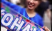 Japanese baseball fan babe innocent look hides pervert pov sex part 1