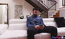 Stepdad hard smashes webcam slut stepdaughter teen