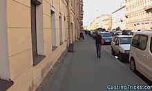 POV close-up european babe's shaved pussy pounded hard on raw sextape!