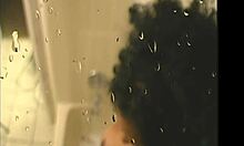 island hottie foxy roxy showers her ebony curves before sucking cock hard! what a trinidad tease!